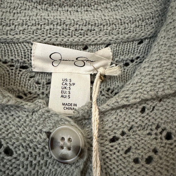 Jessica Simpson Light Gray Knit Cardigan - Picture 8 of 12